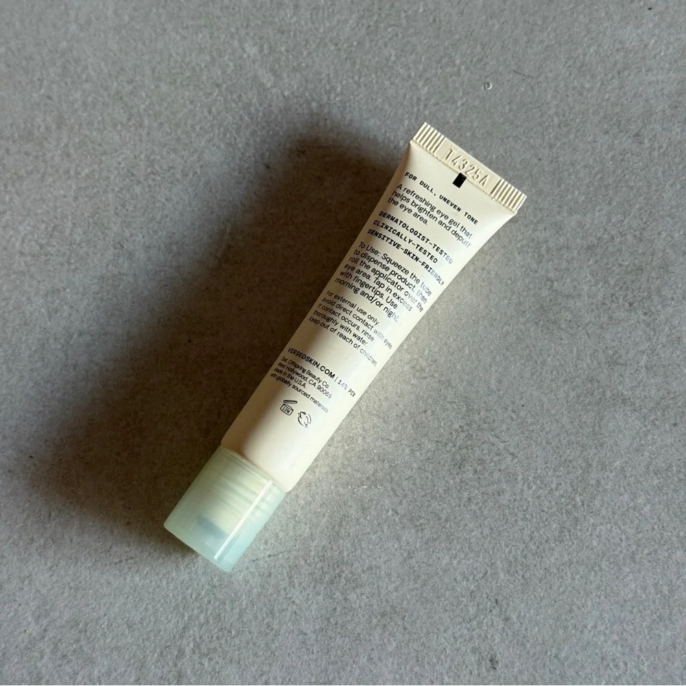 Versed Brightening Eye Gel with Vitamin C + Caffeine 15ml New